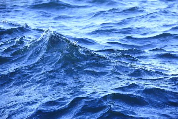Синій Морський Фон Поверхня Морської Води — стокове фото