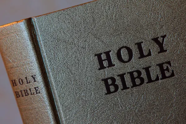 Altından Kabartmalı Kutsal İncil 'in Yakın Çekimi