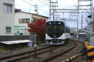 Tokyo 'daki Japon treni. 