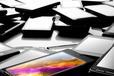 Modern cep telefonları, yakın çekim. teknoloji kavramı         