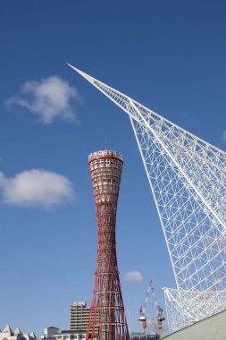 Kobe bağlantı noktası kulede Kobe, Hyogo, Japonya