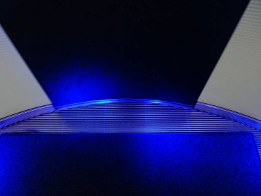 Yuvarlak desenli soyut mavi arkaplan