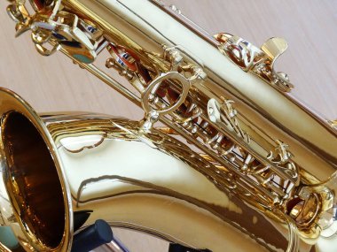 Metal, klasik saksafon nesnesi, kapat