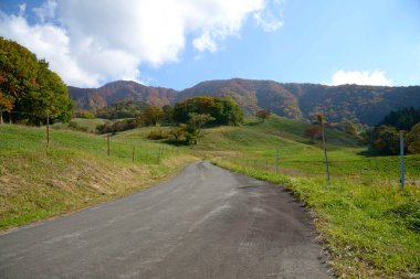 Güzel dağ manzarasında yol