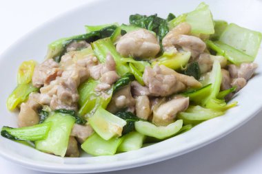 Çukulatalı kızarmış domuz eti, soya sosu, Asya yemeği.