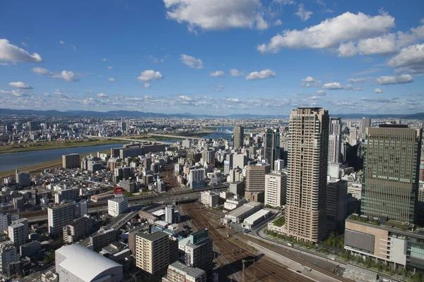 Vackra Stadsbilden Osaka Stad Japan — Stockfoto