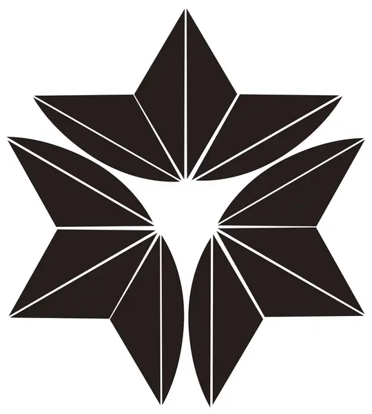 Traditionelle Japanische Familienwappen Logo Illustration — Stockfoto