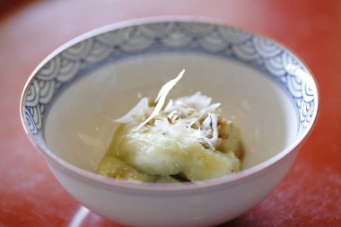 Hoş geleneksel Japon tatlıları yakından fotoğraflandı..