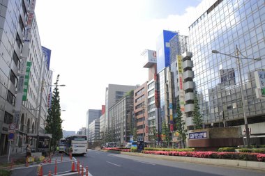 view of the traffic in the city