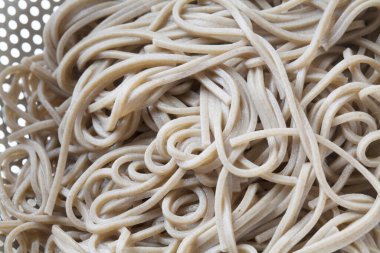 Lezzetli karabuğday sobası manzarasını kapat.