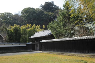 old japanese architecture in japan, travel place on background
