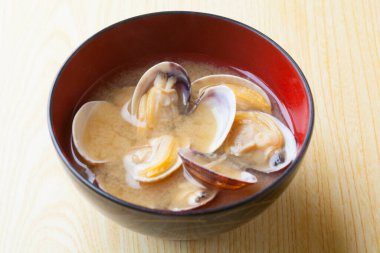 Lezzetli midye çorbası manzarası