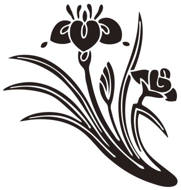 Geleneksel Japon aile arması logosu altın rengi gösteriyor