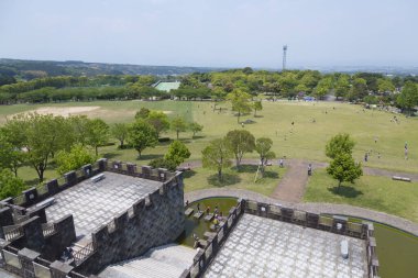 Shimabara-Nagasaki Bölgesi Hyakkadai Parkı, Japonya 'daki aile eğlencesi.
