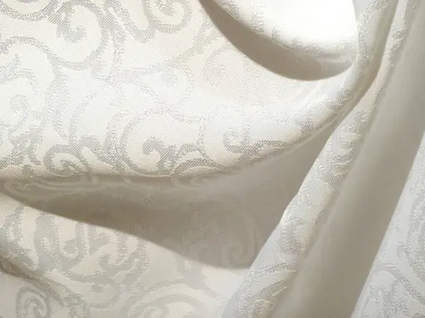 Texture Background Silk White Fabric Beautiful Print — Stock Photo, Image