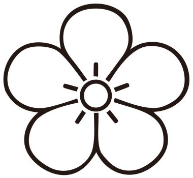 Geleneksel Japon aile arması logosu altın rengi gösteriyor