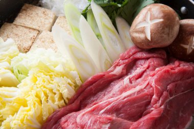 Geleneksel Asya mutfağına yakın çekim