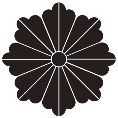Geleneksel Japon aile arması illüstrasyonu