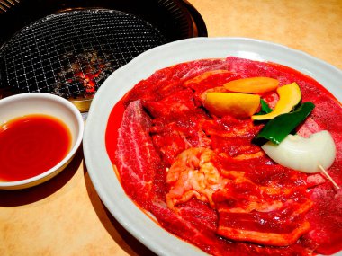 Geleneksel Japon mutfağı yakın çekim görüntüsü