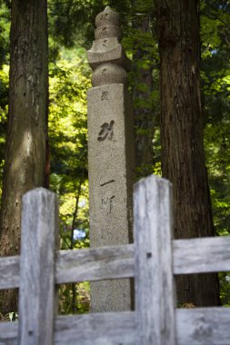 Japonya 'daki Budist manastırı kompleksi Koya-san.