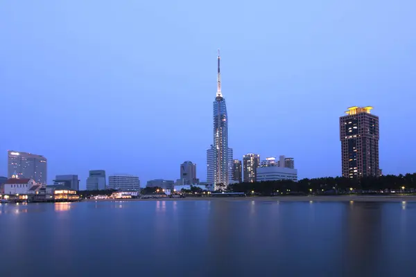 stock image Cityscape of Fukuoka, Japan, travel place on background