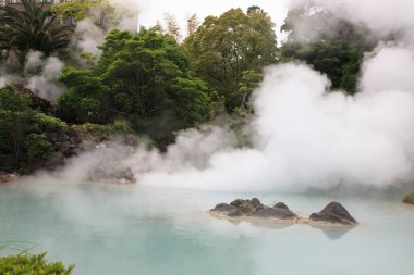 Shiraike jigoku (cehennem) Beppu, Oita, Japonya