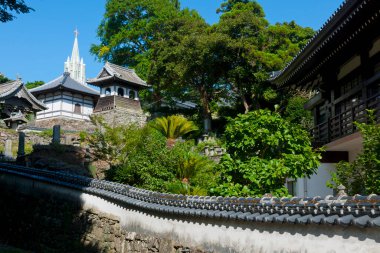 Hirado City, Nagasaki Prefecture, Japan. Hirado Xavier Memorial Church. clipart