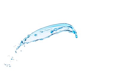 Beyaz arkaplanda temiz su damlası          