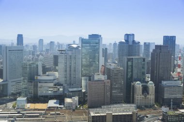 Japonya, Osaka 'daki Umeda Gökyüzü Binası manzarası