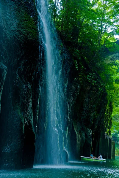 Manai Falls Shrine Japan Takachiho Gorge — Stock Photo, Image