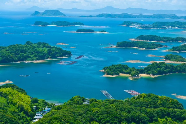 Plano Escénico Hermosa Costa Kujukushima Pearl Sea Resort Ciudad Sasebo —  Fotos de Stock