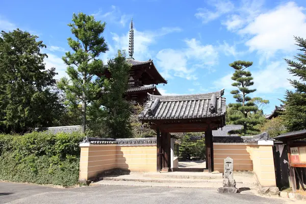Świątynia Buddyjska Hokki Ikaruga Prefektura Nara Japonia — Zdjęcie stockowe