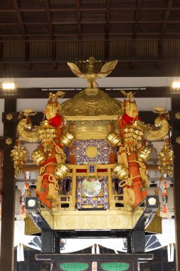 Büyük Mikoshi Kyoto 'daki geleneksel Gion Festivali' nde