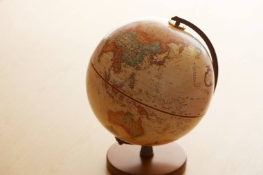 Dünya 'nın yakın görüntüsü, seyahat kavramı                         