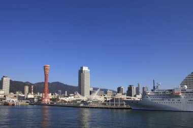 Kobe bağlantı noktası kulede Kobe, Hyogo, Japonya