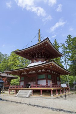 İki katlı Pagoda, Tahoto, Koya 'da Japon Ulusal Hazinesi, Wakayama Bölgesi, Japonya