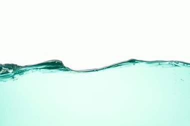 Beyaz arkaplanda su sıçraması izole edildi                 