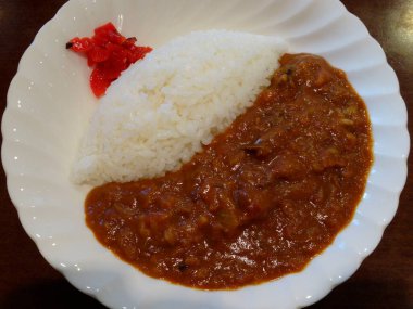 Lezzetli Asya yemeklerinin yakın çekim görüntüsü