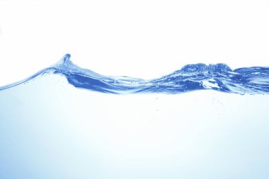 Beyaz arkaplanda su sıçraması izole edildi                 