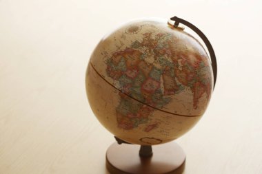 Dünya 'nın yakın görüntüsü, seyahat kavramı                         