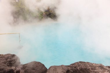 Jeotermal bölgede kaplıca, detaylı görünüm