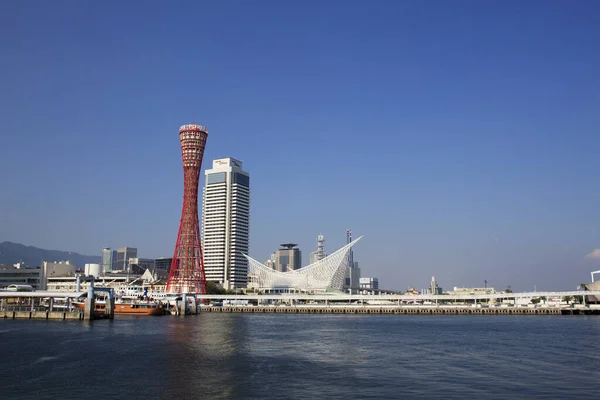 Utsikt Över Port Kobe Japan — Stockfoto