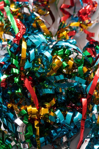 Carnevale Festivo Carta Arricciacapelli Decorazioni Coriandoli — Foto Stock