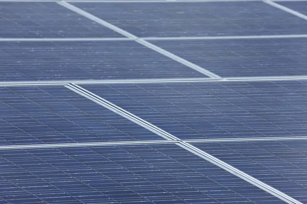Solární Panely Obnovitelné Zdroje Energie — Stock fotografie