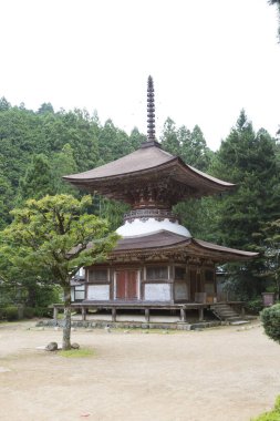 İki katlı Pagoda, Tahoto, Koya 'da Japon Ulusal Hazinesi, Wakayama Bölgesi, Japonya