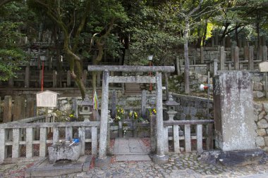 Geleneksel bir Japon türbesinin sakin fotoğrafı