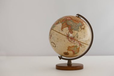 Dünya 'nın yakın görüntüsü, seyahat kavramı                         