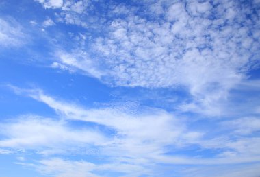 bulutlu mavi gökyüzü arkaplanı.