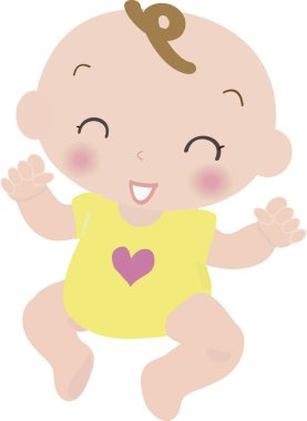 Beyaz arka planda güzel bir erkek bebek resmi..