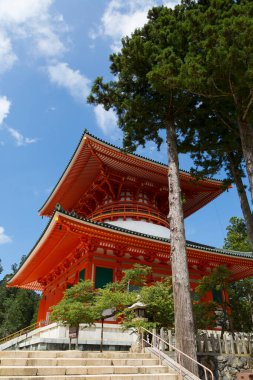 Kongobu-ji Danjo Garan bölgesindeki tapınak, Koyasan, Koya, Ito Bölgesi, Wakayama, Japonya 'daki tarihi Budist tapınağı kompleksi.